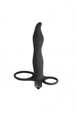 Вибро-насадка для двойного проникновения Pure Passion Flirtini (10 режимов) (Цвет: черный)