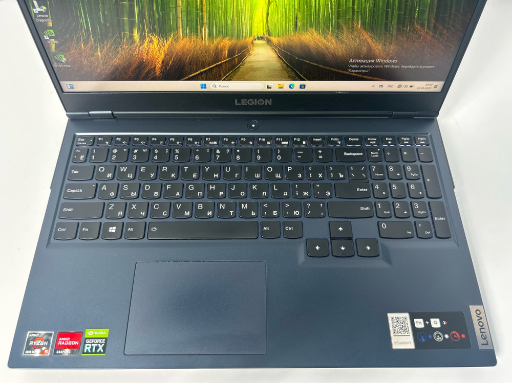 Ноутбук Lenovo Legion 5 15ACH6H (82JU005DRK) 15.6"/AMD Ryzen 5 5600H/RAM 16GB/SSD 1024GB/GeForce RTX 3070 8GB/1920*1080/IPS 165hz/DOS/Подсветка кл-ры: LED/черный. Состояние: C1