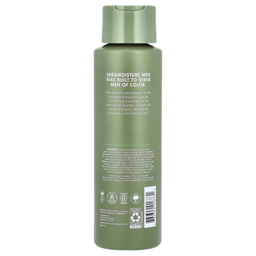 SheaMoisture, Для мужчин, освежающий шампунь, ветивер и нероли, 444 мл (15 жидк. унц.)