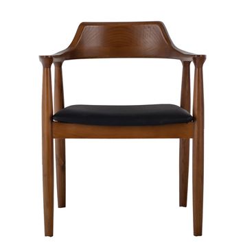 Стул CH 55 экокожа цвет орех/черный