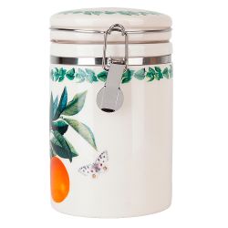 Банка для сыпучих продуктов(клипс)" " 15х10х16см v=800мл (керамика) (подарочная упаковка)