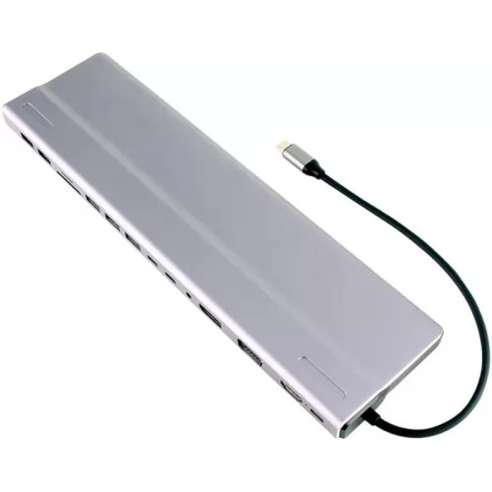 VCOM CU4703  Адаптер TypeC --&gt;3*USB3.0+2*USB2.0+VGA+RJ45+SD+TF+AUD+HDMI+DP+2*USB3.1 Data+PD[4895182217294]