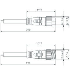 Коннектор питания ARL-LINE-2pin (24V) (Arlight, Закрытый) 026390