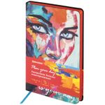 Ежедневник недатированный А5 (138х213 мм), BRAUBERG VISTA, под кожу, гибкий, 136 л., "Secret", 112000