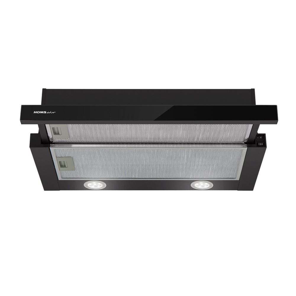 Кухонная вытяжка HOMSair FLAT 60 Glass черный фото 4