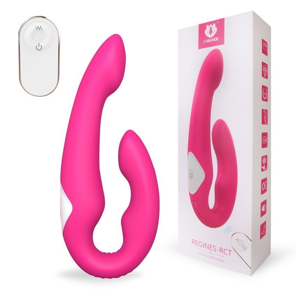 Розовый вибромассажер Regines-RCT - 21,3 см. (Цвет: розовый)