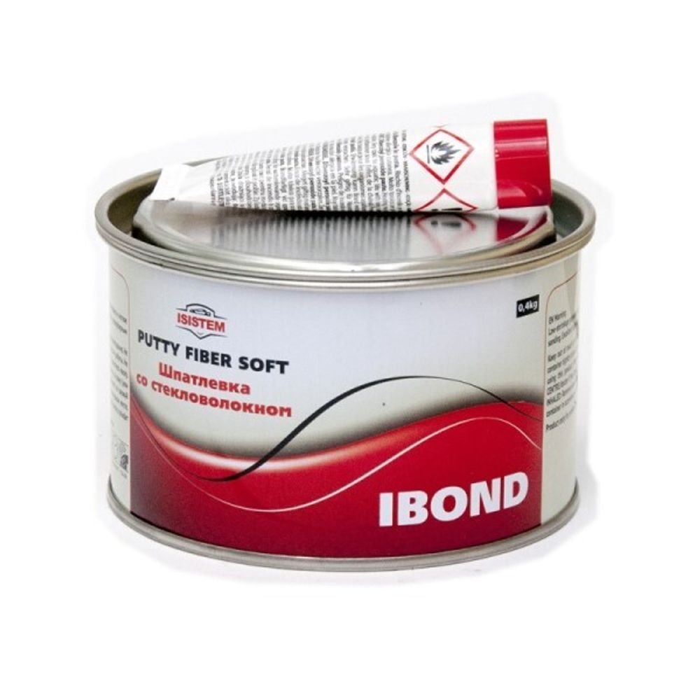 Шпатлевка IBOND FIBER 0,4 кг со стекловолокном (IBOND)