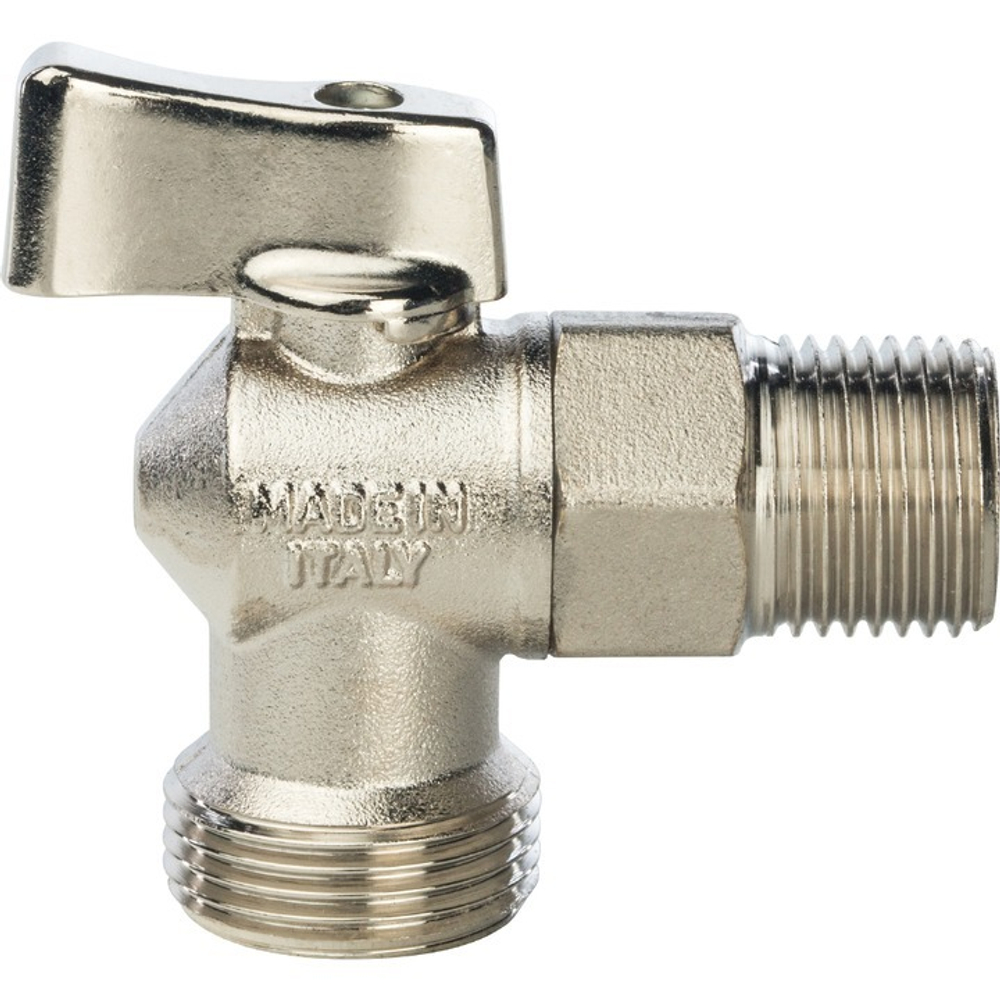 Кран для стиральной машины угловой 1/2"-3/4"