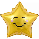 Фольгированный шар-фигура «Счастливая звезда» голография, 66 см