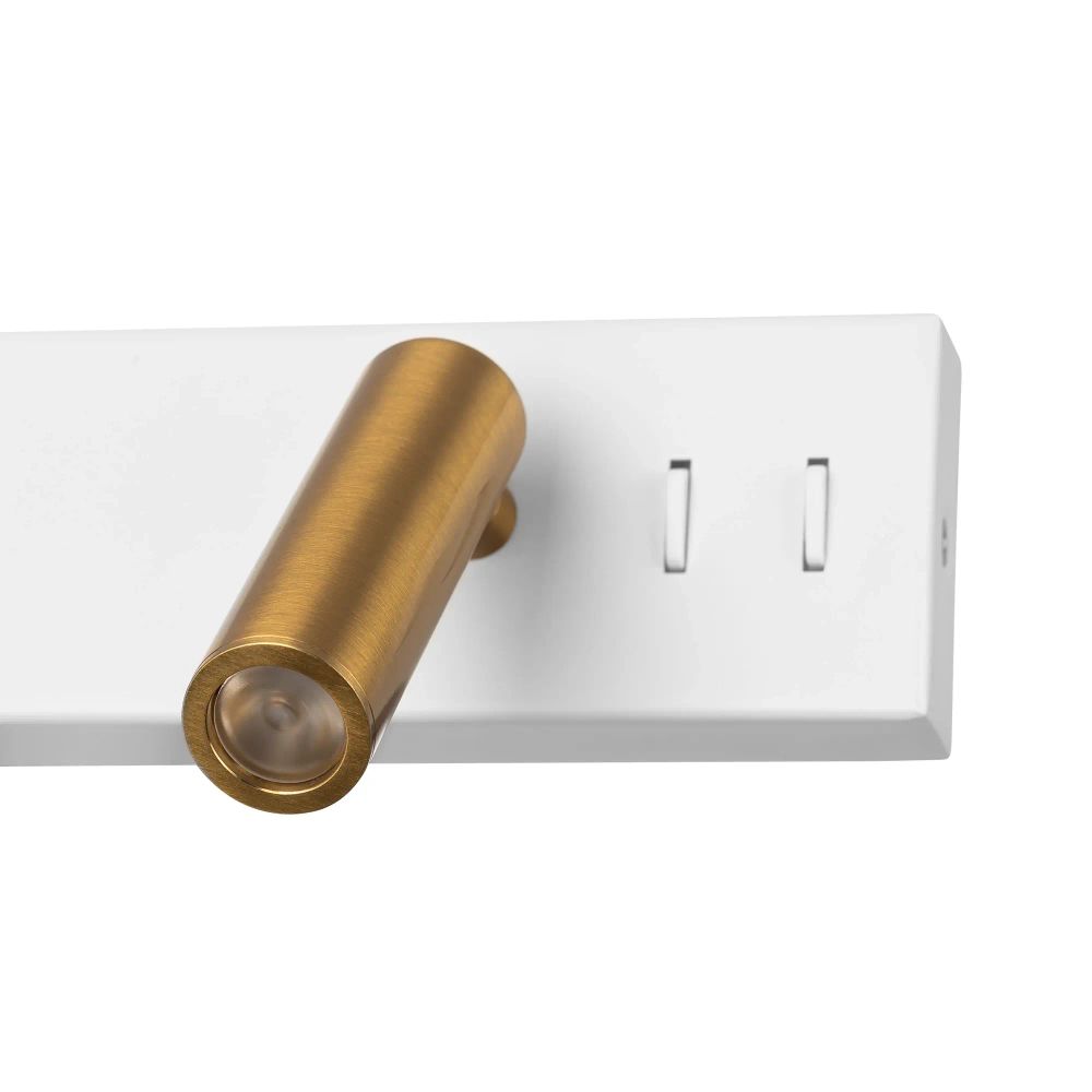 Citilux Декарт CL704450 LED Светильник с выключателем Белый+Бронза