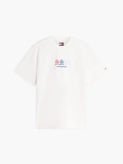Футболка Tommy Jeans Multi-Crest Logo Ecru