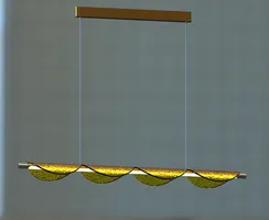 20124MD-120A  AMBER GLASS (1) Люстра NW