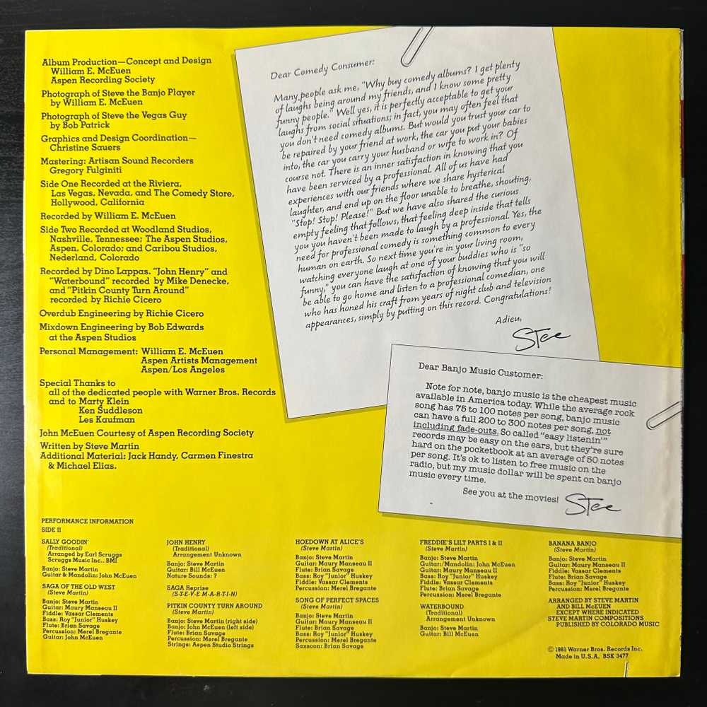 Steve Martin – The Steve Martin Brothers (США 1981г.)