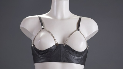 Лиф открытый из натуральной мягкой кожи-S/M