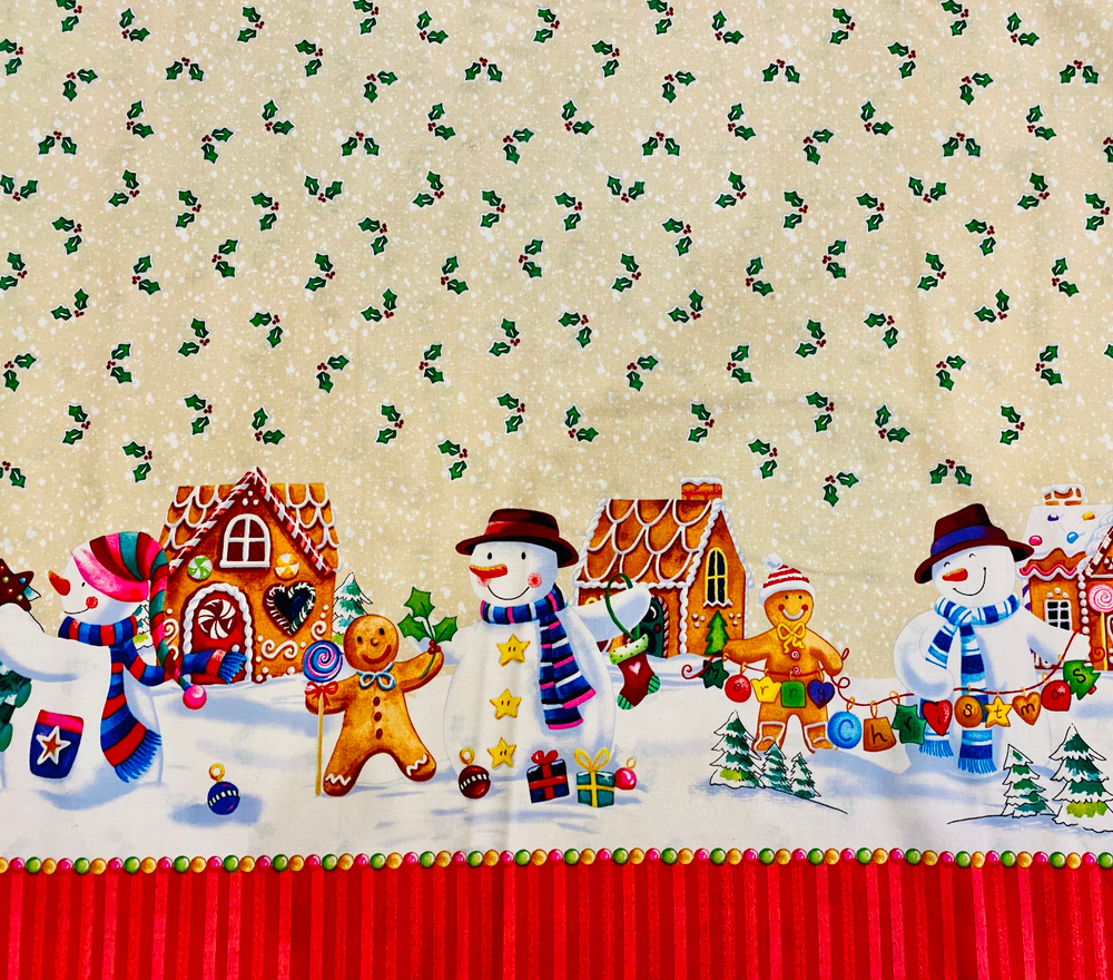 Ткань Новогодняя 100% хлопок. ш-110см цена за 1 м. (Италия)