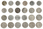 Набор из 24 монет 10,15,20 копеек 1922-1930 гг СССР И РСФСР серебро (VF+XF) (4)