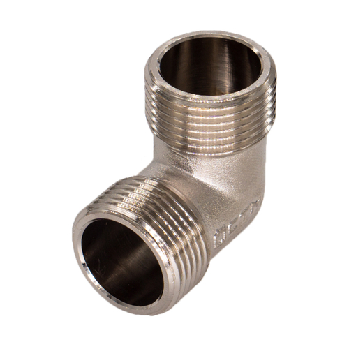 Уголок СТМ CRLM0001, 1", наружная/наружная резьба, латунь