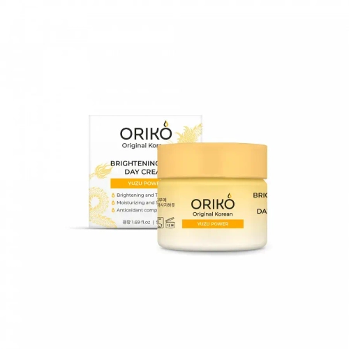 ORIKO Ночной крем для лица с экстрактом юдзу, выравнивающий тон кожи-Brightening care night cream with yuzu extract, 50мл