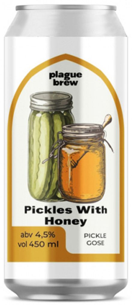 Пиво Плейг Огурчики с Медом / Plague Pickles With Honey 0.45 - банка