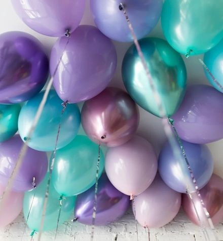 Шары под потолок в стиле "Морская Принцесса"