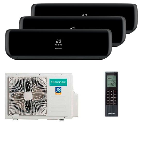 Мультисплит система на 3 комнаты Hisense AMS-09UW4RVETG00(B) x 2 + AMS-12UW4RVETG00(B) / AMW3-24U4RJC