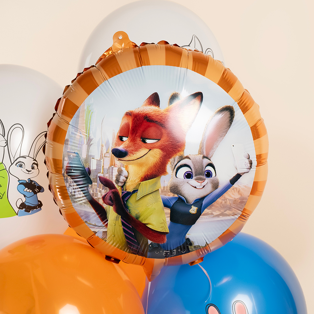 Круг 18" Мистер Лис и Зайка Полицейский Fl