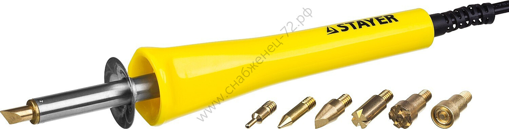 STAYER MAXTerm 30Вт, 7 насадок, Прибор для выжигания (45225)