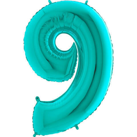 Воздушный шар цифра 9 тиффани