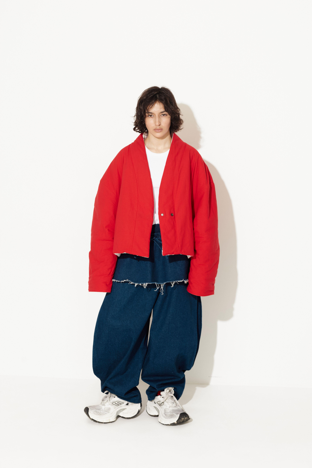 Куртка двустороняя TULUP white/red