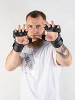 Перчатки ММА BoyBo Stain BGM311, Флекс, черный