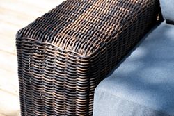 "Капри" трансформирующаяся лаунж-зона из искусственного ротанга, цвет коричневый