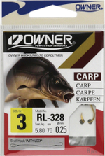 Крючок с поводком Owner RL-328 2-0.28