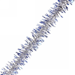 Мишура 2м, фонарик D 5см, синяя