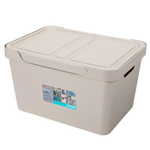 Ящик с крышкой универсальный "luxe", 380х276х220 мм, 18л (светло-бежевый)