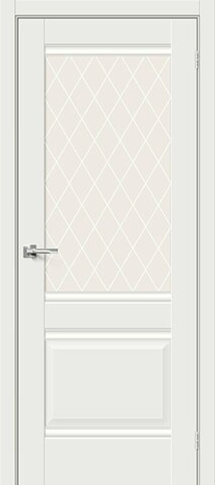 Прима-3 White Matt White Сrystal