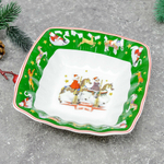 Салатник 15*4см "Новый год" 305-180, фарфор