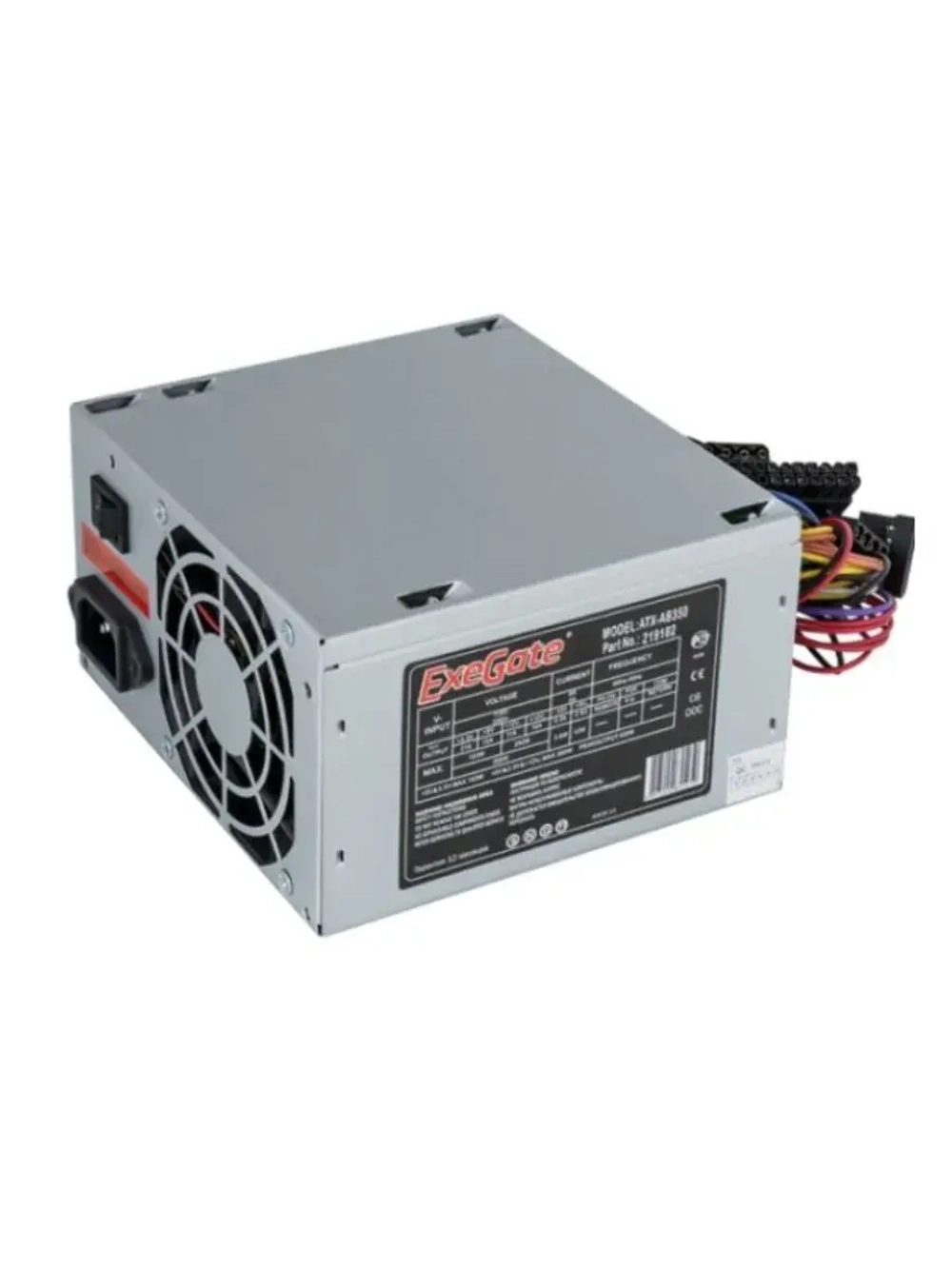 Блок питания AB350 EX219182RUS-S 350W EX219182RUS-S SILVER