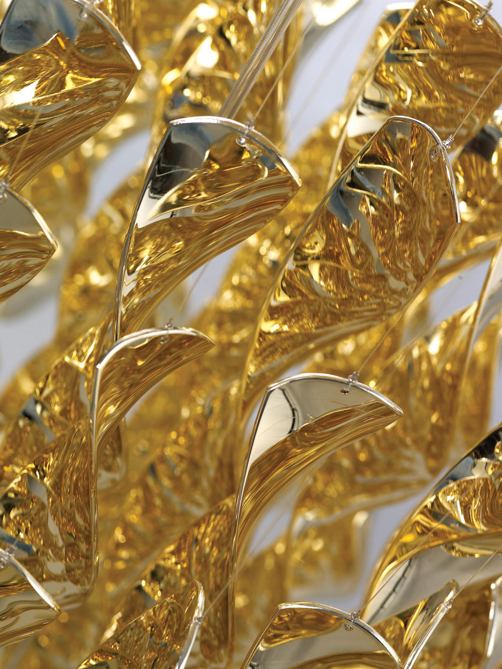 Pendant design lamp  Spiral SP01 by Verpan Panton (Gold)