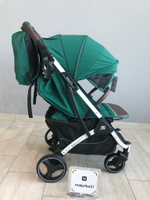 Коляска прогулочная Babalo 2024 Изумрудный текстиль на белой раме