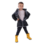 Дождевик с капюшоном, желтый, рост 100 см