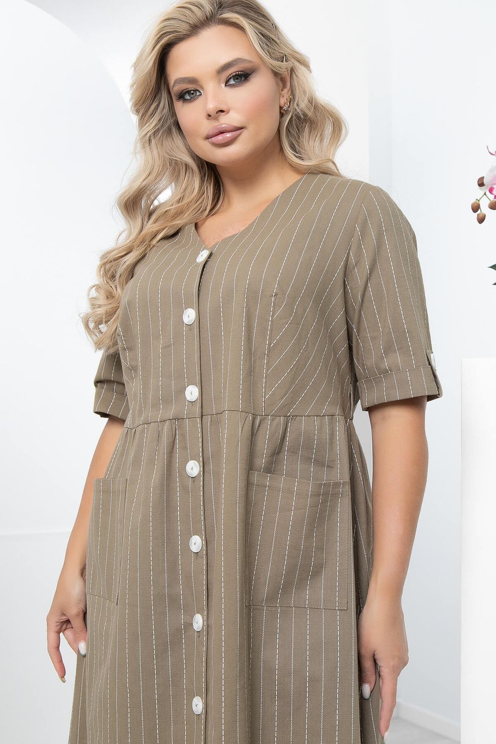 Платье "Баффи" (хаки) П5557 LT Collection