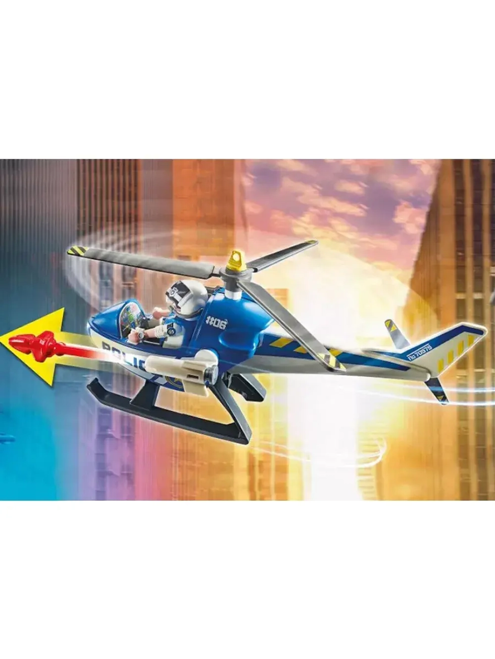 Набор Полицейский вертолет в погоне Playmobil 70575