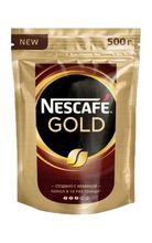 Кофе растворимый Nescafe Gold, пакет 500 г, 2 шт