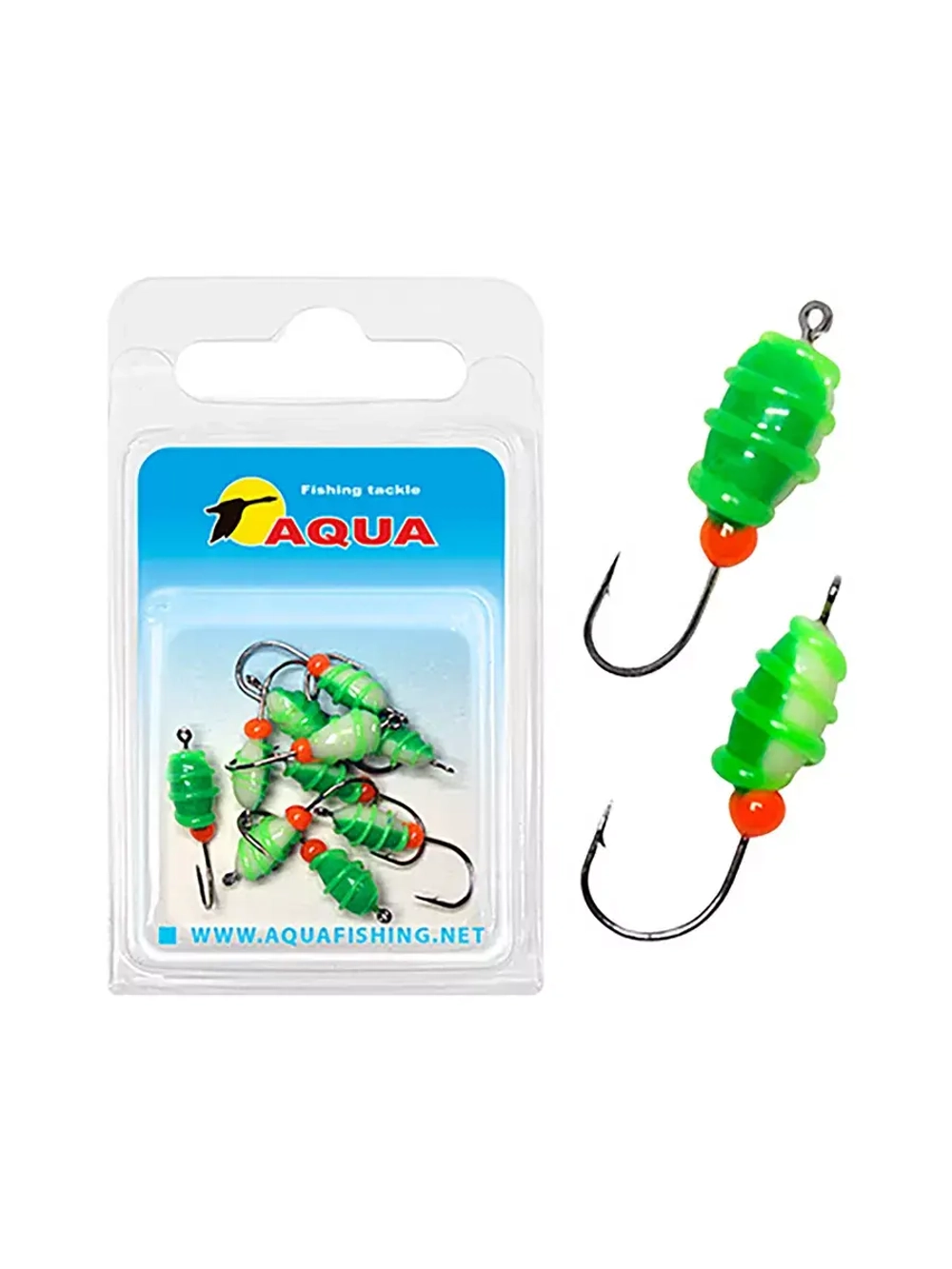 Мормышка фосфорная №07 P, 2 упк по 10 шт 0,14g