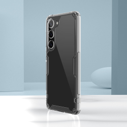 Усиленный чехол от Nillkin для телефона Samsung Galaxy S23+ Плюс, серия Nature TPU Pro Case, прозрачный