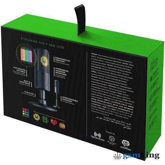 Razer Seiren Emote Gaming Microphone Black (Чёрный)