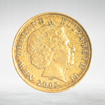 New Zealand, 2 Dollars - Elizabeth II (4th Portrait), 2002, VF