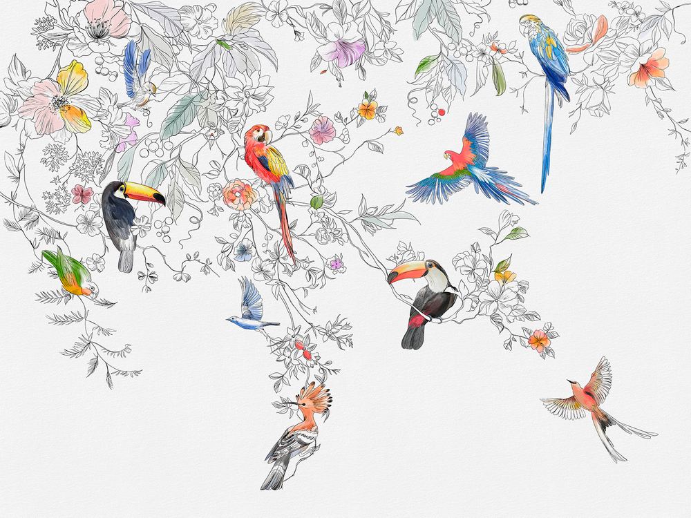 Дизайнерские обои Wall Street Blossom