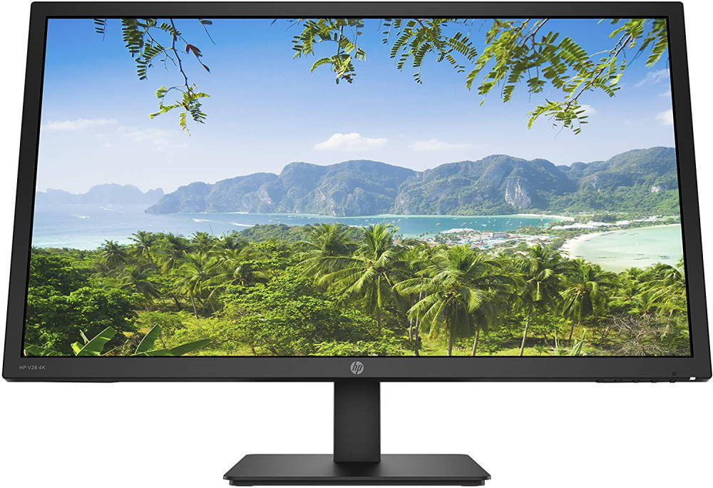 Монитор  27.9;; HP V28 черный 16:9 HDMI 300cd 170гр/160гр 3840x2160 DisplayPort Ultra HD 5.14 кг (8WH58AA)