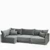 Угловой диван Mia левосторонний 320 см, темно-серый